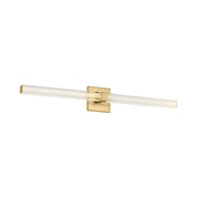 Visual Comfort SLV84727 Reiya Square 1-lt 30" LED Vanity Light - Hand Rubbed Antique Brass