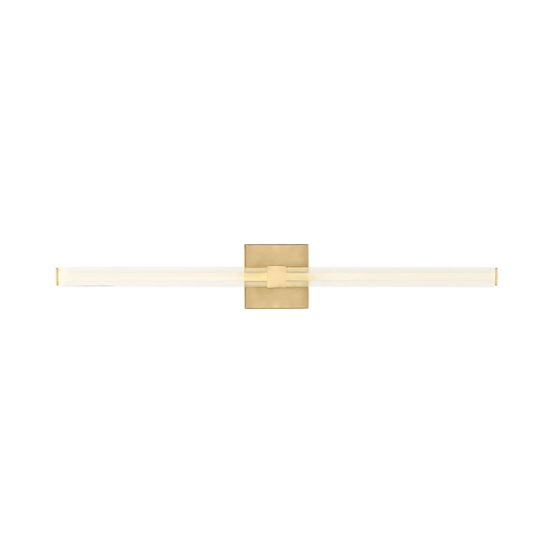 Visual Comfort SLV84727 Reiya Square 1-lt 30" LED Vanity Light - Hand Rubbed Antique Brass