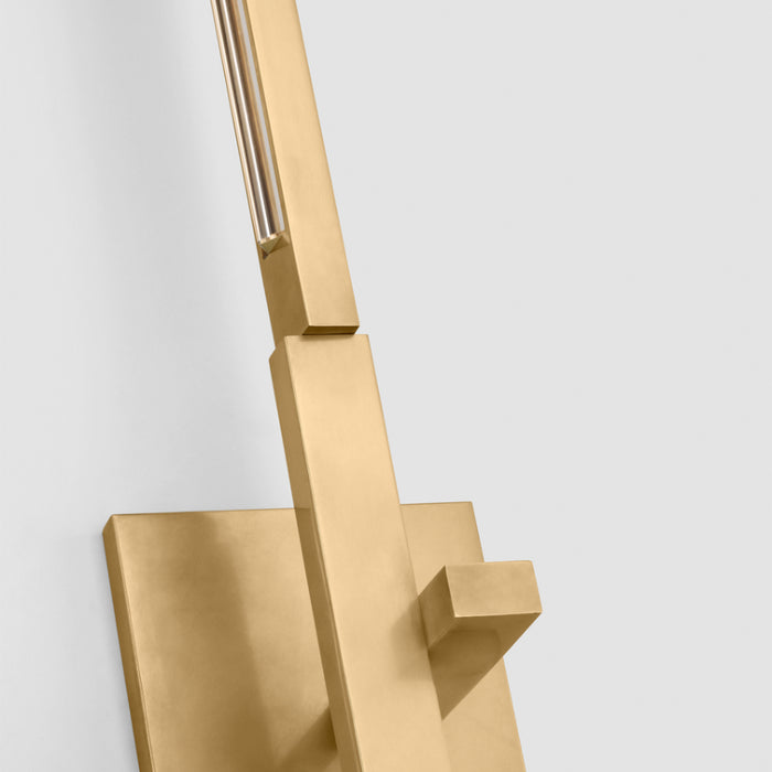 Visual Comfort SLWS564 Cityscape X-Large 36" Tall LED Wall Sconce - Hand Rubbed Antique Brass