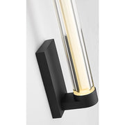 Visual Comfort SLWS84527 Reiya Round 1-lt 13" Tall LED Wall Sconce - Nightshade Black