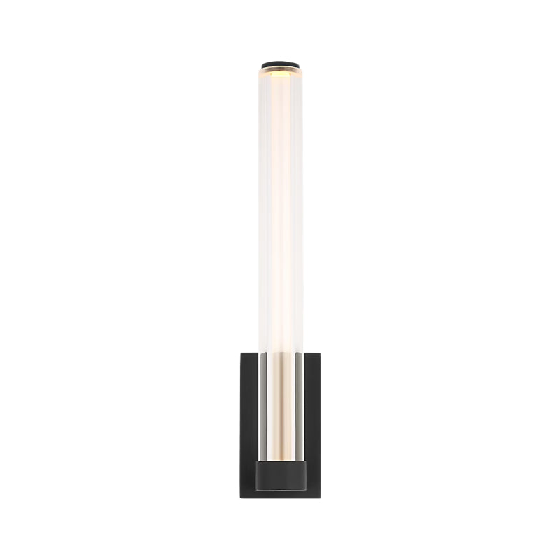 Visual Comfort SLWS84527 Reiya Round 1-lt 13" Tall LED Wall Sconce - Nightshade Black