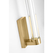 Visual Comfort SLWS84527 Reiya Round 1-lt 13" Tall LED Wall Sconce - Hand Rubbed Antique Brass