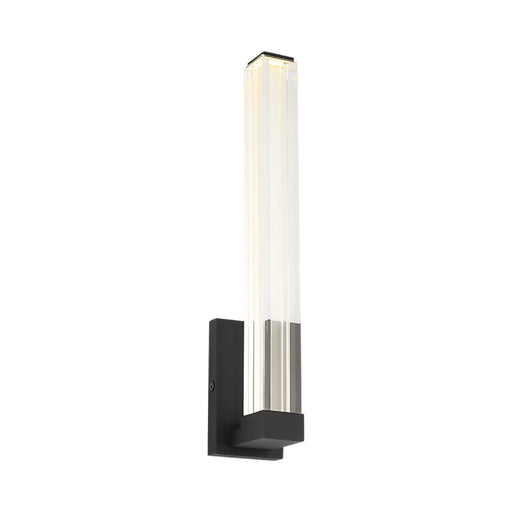 Visual Comfort SLWS84927 Reiya Square 1-lt 13" Tall LED Wall Sconce - Nightshade Black