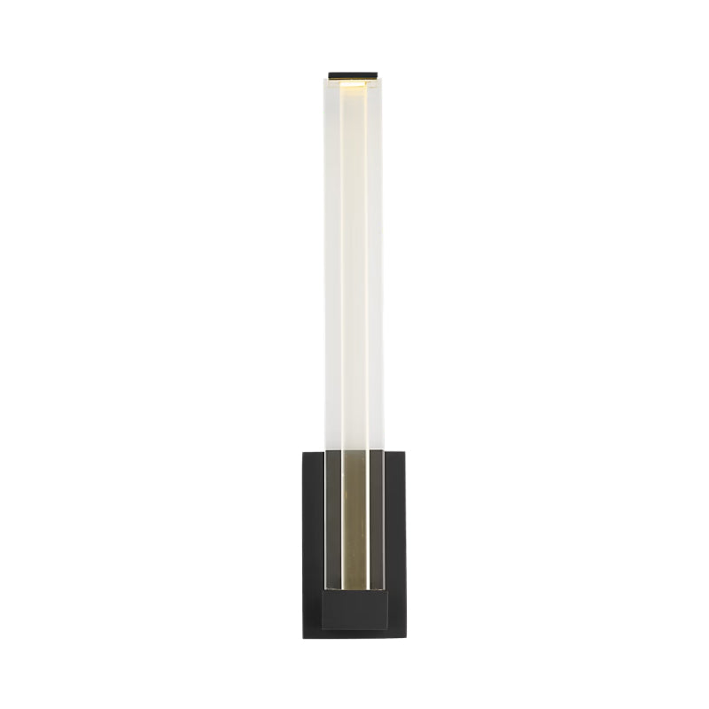 Visual Comfort SLWS84927 Reiya Square 1-lt 13" Tall LED Wall Sconce - Nightshade Black