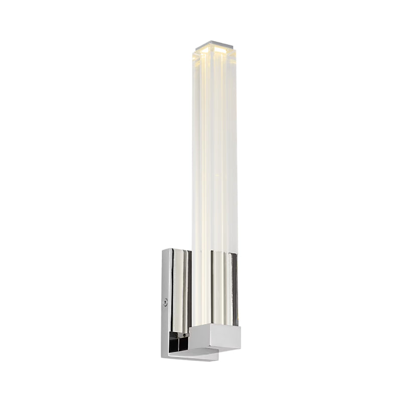 Visual Comfort SLWS84927 Reiya Square 1-lt 13" Tall LED Wall Sconce - Chrome