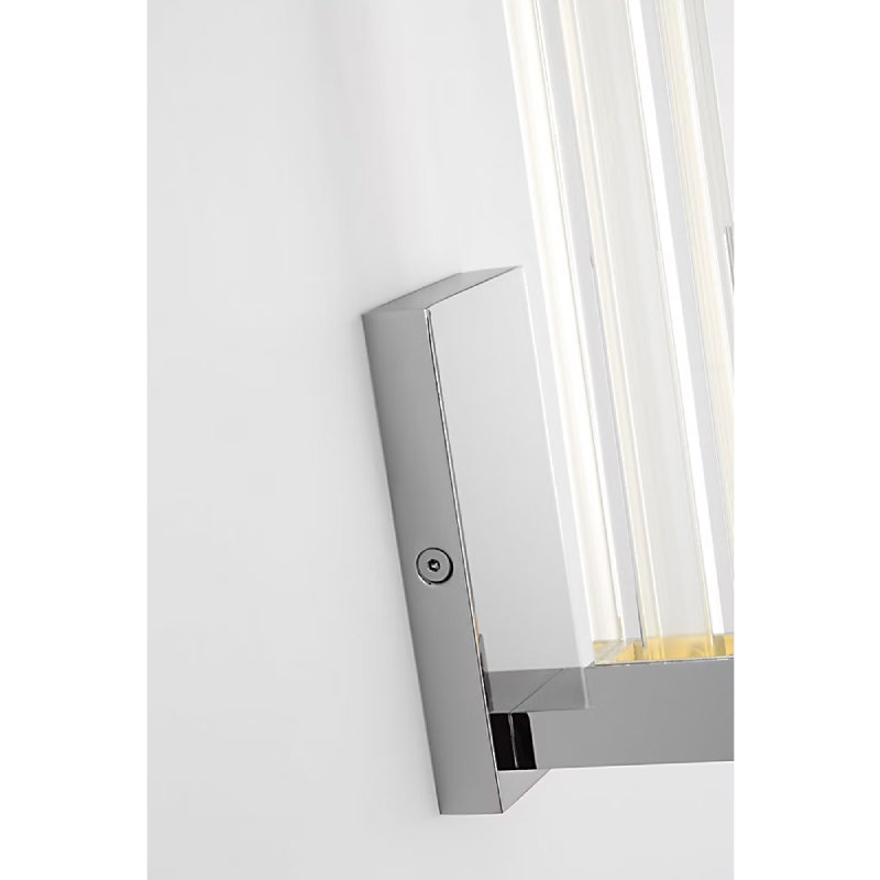Visual Comfort SLWS84927 Reiya Square 1-lt 13" Tall LED Wall Sconce - Chrome