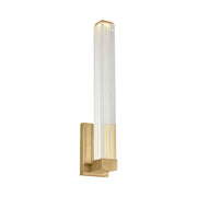Visual Comfort SLWS84927 Reiya Square 1-lt 13" Tall LED Wall Sconce - Hand Rubbed Antique Brass