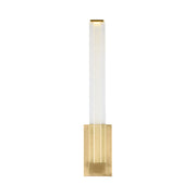 Visual Comfort SLWS84927 Reiya Square 1-lt 13" Tall LED Wall Sconce - Hand Rubbed Antique Brass
