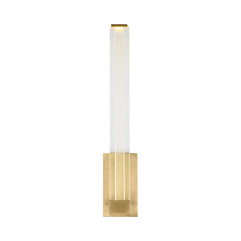 Visual Comfort SLWS84927 Reiya Square 1-lt 13" Tall LED Wall Sconce - Hand Rubbed Antique Brass