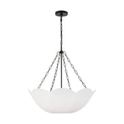 Visual Comfort AC1163 Stassi 3-lt 24" Small Chandelier - Aged Iron