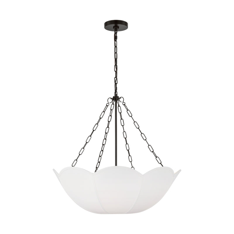 Visual Comfort AC1163 Stassi 3-lt 24" Small Chandelier - Aged Iron