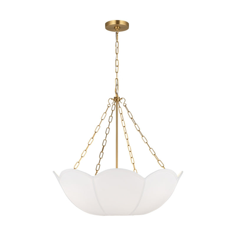 Visual Comfort AC1163 Stassi 3-lt 24" Small Chandelier - Burnished Brass