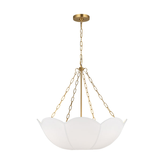 Visual Comfort AC1163 Stassi 3-lt 24" Small Chandelier - Burnished Brass