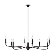 Visual Comfort AC1218 Chatsworth 8-lt 42" Chandelier - Aged Iron