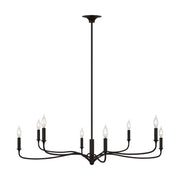 Visual Comfort AC1218 Chatsworth 8-lt 42" Chandelier - Aged Iron