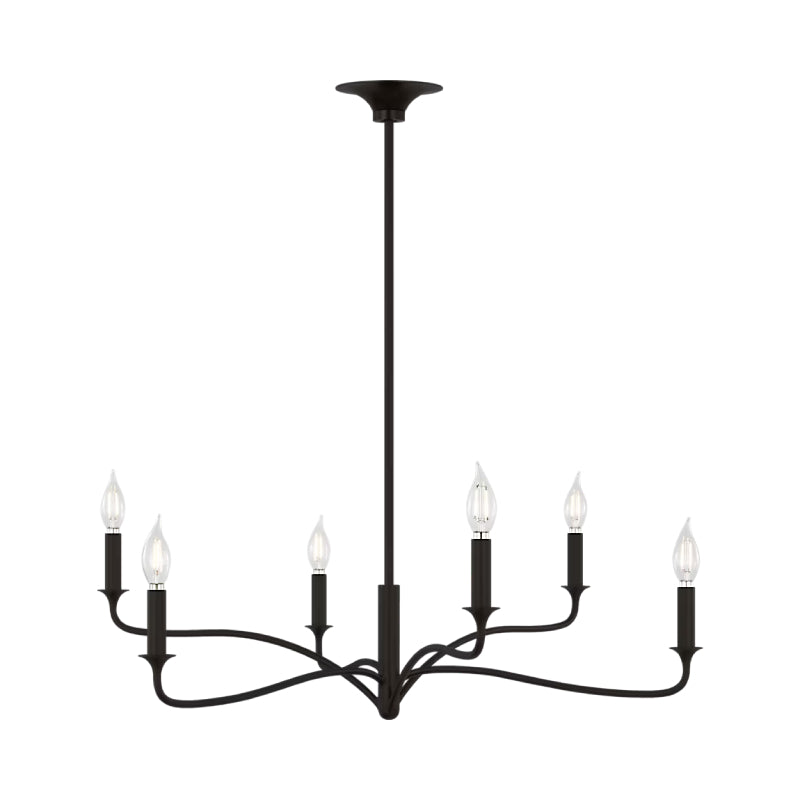 Visual Comfort AC1226 Chatsworth 6-lt 32" Chandelier - Aged Iron