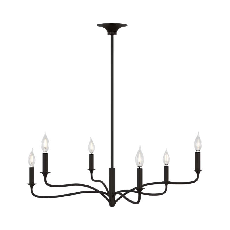 Visual Comfort AC1226 Chatsworth 6-lt 32" Chandelier - Aged Iron