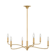 Visual Comfort AC1226 Chatsworth 6-lt 32" Chandelier - Gild