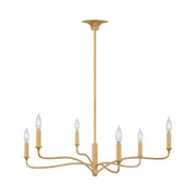 Visual Comfort AC1226 Chatsworth 6-lt 32" Chandelier - Gild