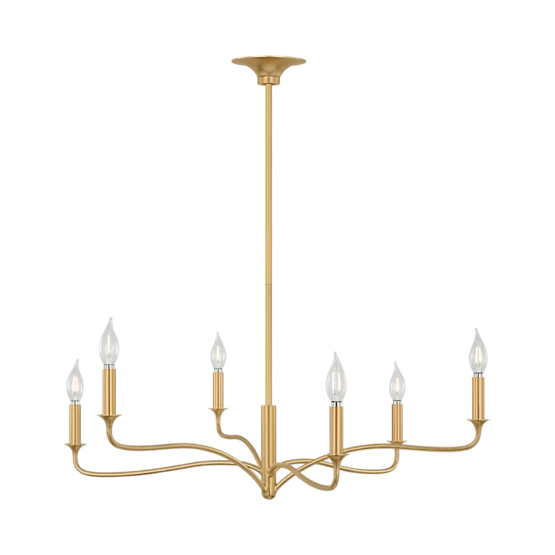 Visual Comfort AC1226 Chatsworth 6-lt 32" Chandelier - Gild