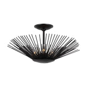 Visual Comfort AF1083 Helios 3-lt 17" Flush Mount - Aged Iron
