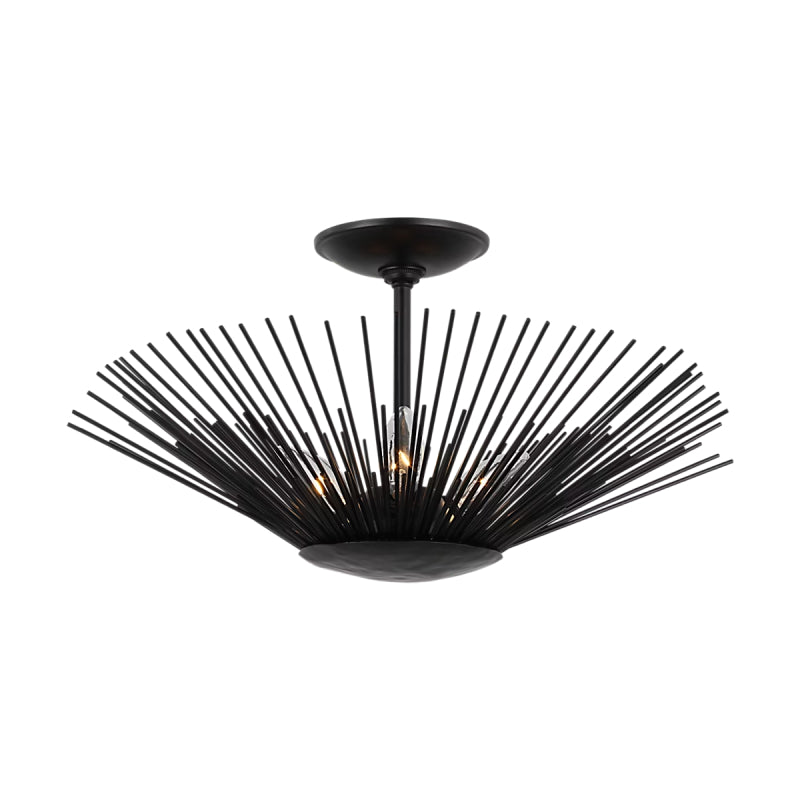 Visual Comfort AF1083 Helios 3-lt 17" Flush Mount - Aged Iron
