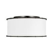 Visual Comfort AF1182 Aldric 2-lt 19" Medium Flush Mount - Aged Iron