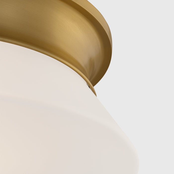 Visual Comfort AF1192 Panos 2-lt 14" Medium Flush Mount - Burnished Brass