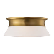 Visual Comfort AF1192 Panos 2-lt 14" Medium Flush Mount - Burnished Brass