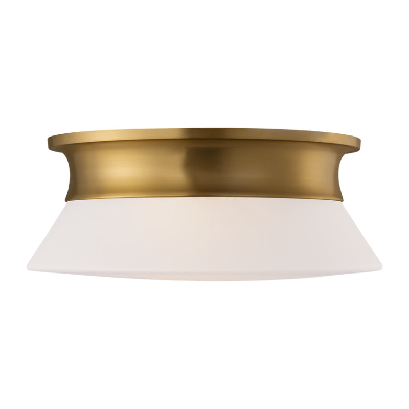 Visual Comfort AF1192 Panos 2-lt 14" Medium Flush Mount - Burnished Brass