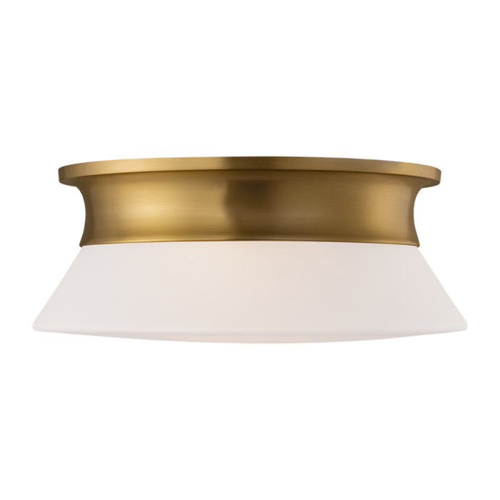 Visual Comfort AF1192 Panos 2-lt 14" Medium Flush Mount - Burnished Brass