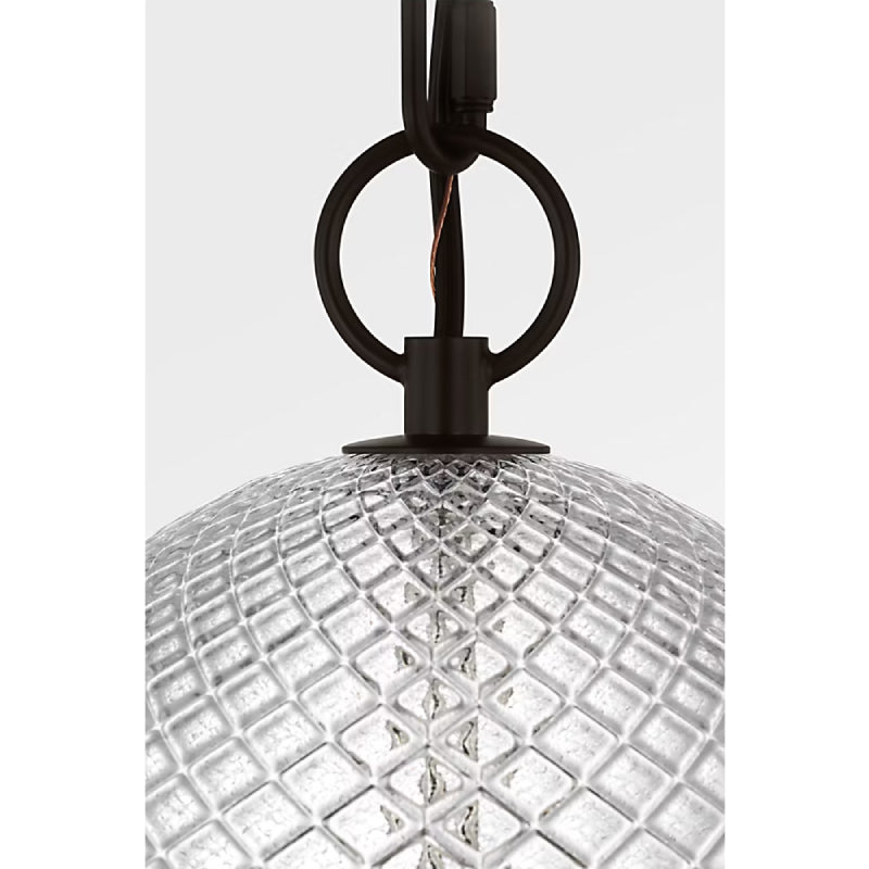 Visual Comfort AP1291 Lucinda 1-lt 8" Pendant - Aged Iron