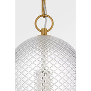 Visual Comfort AP1291 Lucinda 1-lt 8" Pendant - Burnished Brass