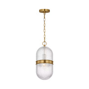 Visual Comfort AP1291 Lucinda 1-lt 8" Pendant - Burnished Brass