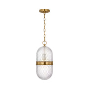 Visual Comfort AP1291 Lucinda 1-lt 8" Pendant - Burnished Brass
