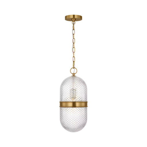 Visual Comfort AP1291 Lucinda 1-lt 8" Pendant - Burnished Brass
