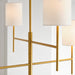 Visual Comfort BC1006 Key 6-lt 32" Large Chandelier - Burnished Brass
