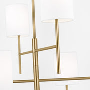 Visual Comfort BC1006 Key 6-lt 32" Large Chandelier - Burnished Brass