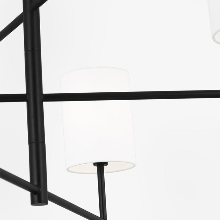 Visual Comfort BC1006 Key 6-lt 32" Large Chandelier - Midnight Black