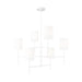 Visual Comfort BC1006 Key 6-lt 32" Large Chandelier - Matte White