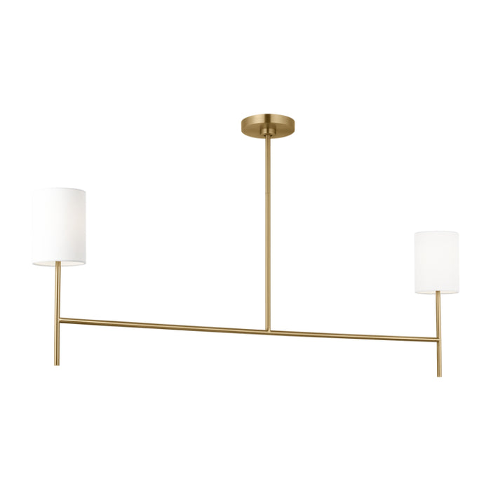 Visual Comfort BC1012 Key 2-lt 52" Medium Linear Chandelier - Burnished Brass