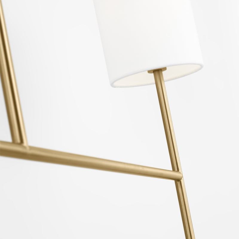 Visual Comfort BC1012 Key 2-lt 52" Medium Linear Chandelier - Burnished Brass