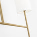 Visual Comfort BC1012 Key 2-lt 52" Medium Linear Chandelier - Burnished Brass