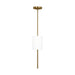 Visual Comfort BC1012 Key 2-lt 52" Medium Linear Chandelier - Burnished Brass