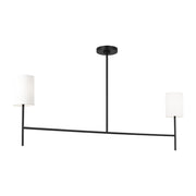 Visual Comfort BC1012 Key 2-lt 52" Medium Linear Chandelier - Midnight Black