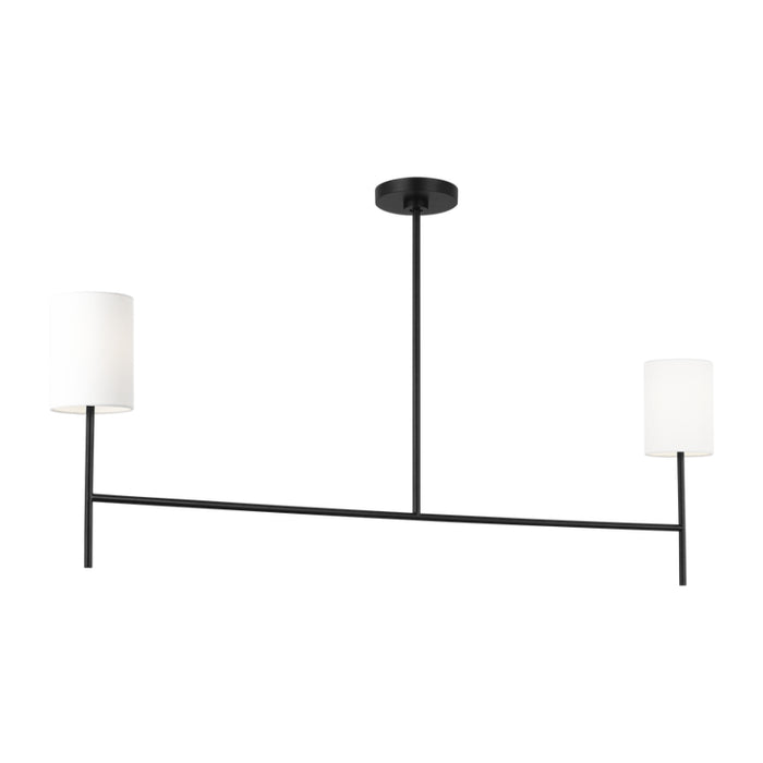 Visual Comfort BC1012 Key 2-lt 52" Medium Linear Chandelier - Midnight Black