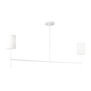 Visual Comfort BC1012 Key 2-lt 52" Medium Linear Chandelier - Matte White