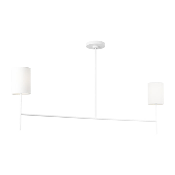 Visual Comfort BC1012 Key 2-lt 52" Medium Linear Chandelier - Matte White