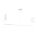 Visual Comfort BC1012 Key 2-lt 52" Medium Linear Chandelier - Matte White