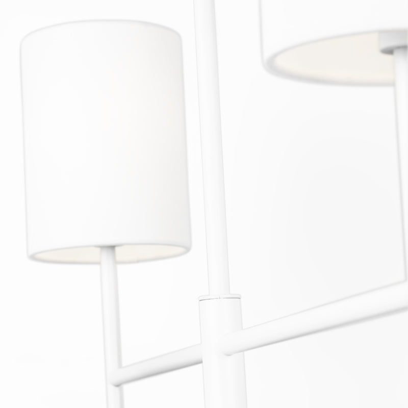 Visual Comfort BC1024 Key 4-lt 32" Medium Chandelier - Matte White